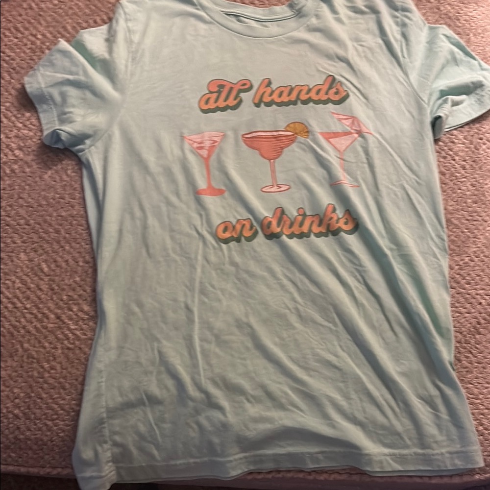 Light Blue Graphic T-Shirt